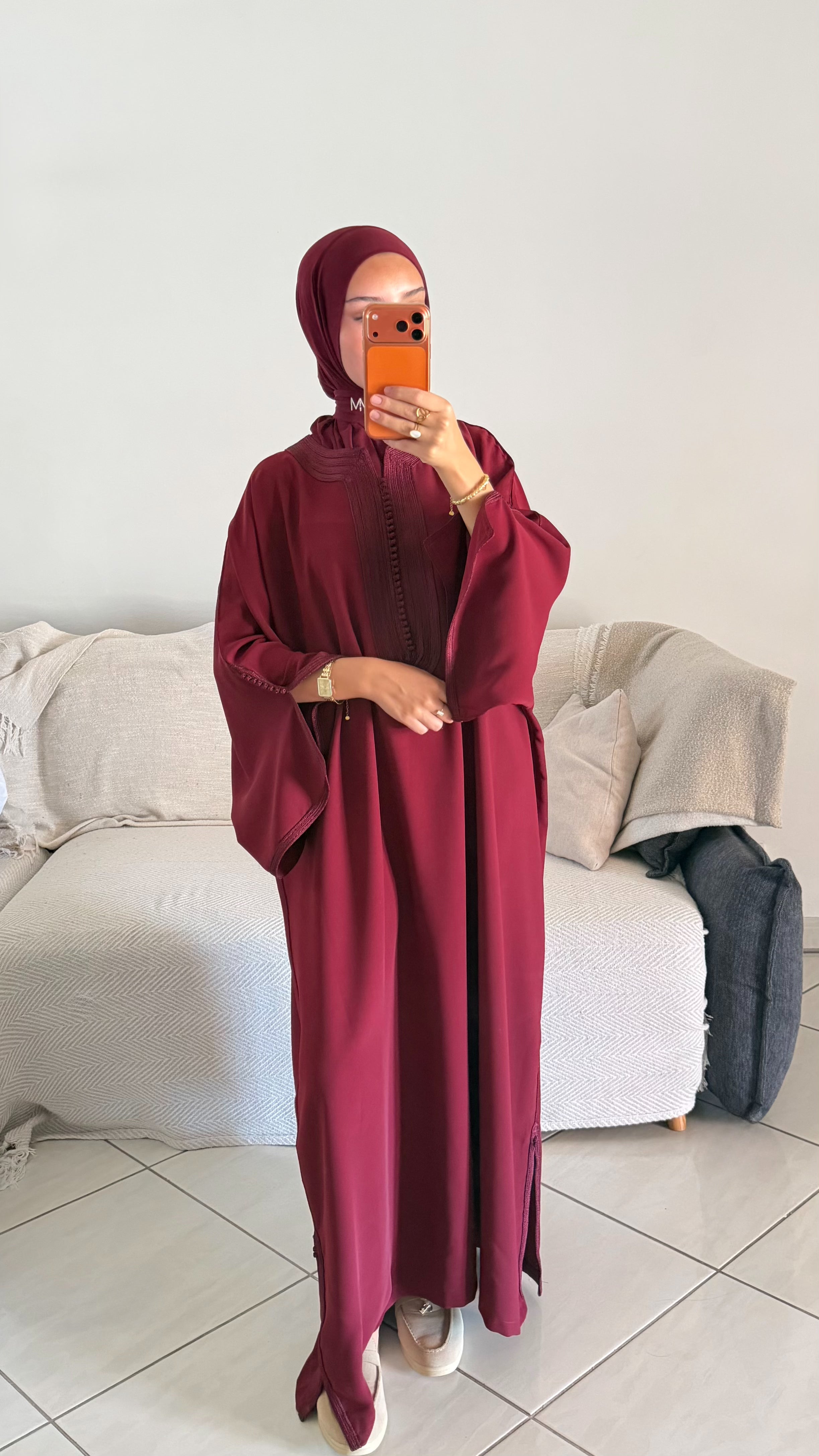 Dihya Gandoura - Burgundy
