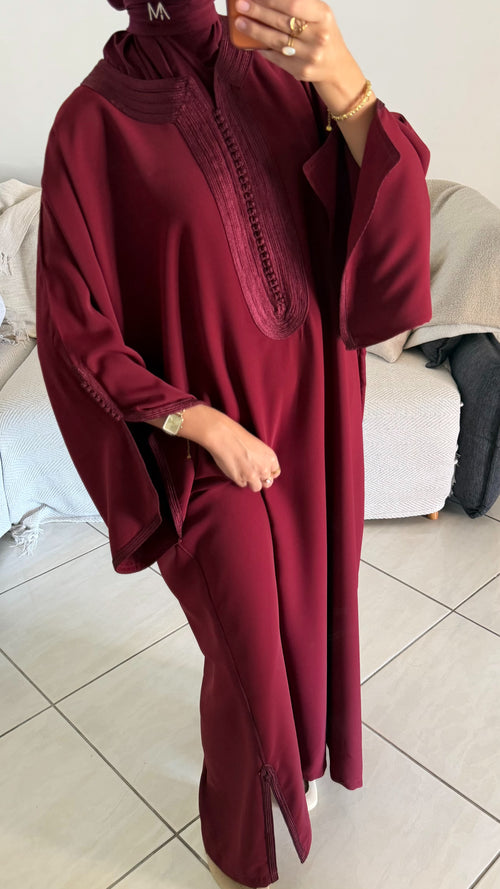 Dihya Gandoura - Burgundy